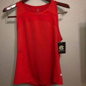 RED CHAMPION ATHLETIC ONE-PIECE
